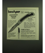 1976 Kershaw Rogue and Camp &amp; Field Knives Advertisement - £14.55 GBP