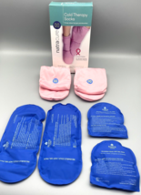 Natracure Cold Therapy Socks Size S M Reusable Gel Ice Therapy Treatment Pink - $17.59