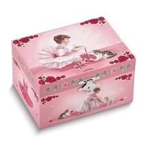 Children&#39;s Ballerina Mirrored Musical Jewelry Box - £39.16 GBP