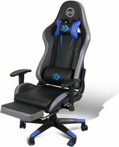 Dna Motoring Office Computer Desk Video Game Chair Seat, Adjustable, G100Bl - £192.11 GBP