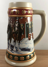 Vintage (1994) Budweiser Holiday Stein Collection &quot;Hometown Holiday&quot; (Beer Mug) - £15.92 GBP