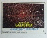 BattleStar Galactica Trading Card 1978 Vintage #28 Charting The Exodus - $1.97