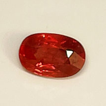 1.55ct Heated Dark Orange Sapphire Oval Cut GEM Report Offer Welcome! - £802.88 GBP