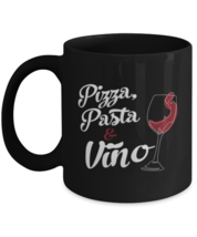 Coffee Mug Funny Pizza Pasta &amp; Vino Foodie  - £15.77 GBP