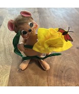 Annalee 2015 Daffodil Mouse  6&quot; Doll Spring Easter Flower Butterfly MINT - €30,15 EUR