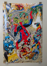 1991 Marvel Comics Universe poster:X-Men,Spider-man,Hulk,Wolverine,Dr Doom,Storm - £65.49 GBP