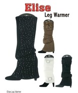Leg Warmers Crochet Knit Boot Socks Toppers Cuffs Winter Bling Pom Pom W... - £11.33 GBP