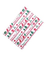 100 PCS Nougat Making Wrappers Paper Merry Christmas Candy Wrapping Twis... - £9.37 GBP