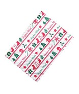 100 PCS Nougat Making Wrappers Paper Merry Christmas Candy Wrapping Twis... - £9.39 GBP