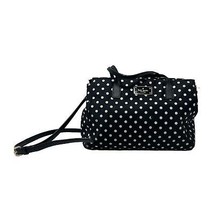 Kate Spade Crossbody Purse polka dot shoulder Nylon tote black white bag - $39.60