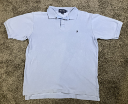 Ralph Lauren Polo Golf Mens Shirt Light Blue Vintage Short Sleeve Navy P... - $18.69