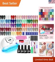 Complete Gel Nail Manicure Kit: 32 Classic Polishes &amp; Professional UV Lamp - $616.50 MXN