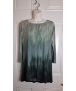 Linea by Louis Dell'Olio Ombre 3/4 Sleeve Shades of Green High Low Hem S... - €18,76 EUR Linea by Louis Dell'Olio Ombre 3/4 Sleeve Shades of Green High Low Hem S... - €18,76 EUR