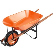 VEVOR Wheelbarrow Cart, 5 Cu. Ft. Load &amp; 265 lbs Capacity, One Wheel Gar... - $311.60 CAD