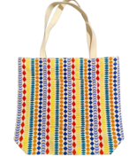 Colorful Geometric Print Open Tote Bag, Grocery, Market Bag w Front Inne... - $370.65 MXN