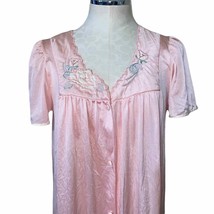 Vassarette Underneath It All Vintage robe with embroidered top lightweig... - $22.72