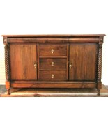 American Empire Flame Mahogany Classical Sideboard 2 Doors 6 Drawers Cir... - €1.113,13 EUR