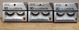 3 Pkgs of Ardell Professional 3D Faux Mink Lashes #854 - £7.61 GBP