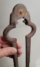 Antique Blacksmith Metal/Iron Tongs for Coal Stove Fire image 2
