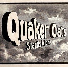 Quaker Oats Stands Alone 1897 Advertisement Victorian Woodcut #1 DWFF17 - $27.17 CAD