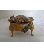 Gold Colored Metal Trinket Victorian Trinket Casket Box W.B. Mfg. #377 (... - £15.92 GBP