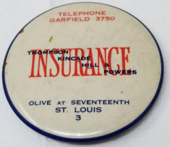 Thompson Kincade Insurance Mirror Hill Powers 1940 St. Louis Missouri Ol... - £18.87 GBP