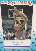 1989-90 Fleer All-Stars Dale Ellis #8 Seattle Supersonics - £1.40 GBP