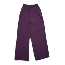 Anna Pull On Vintage Dress Cropped Pants ~ Sz SP ~ Purple ~ Elastic Waist - $13.49