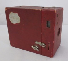 Vintage 1930&#39;s Kodak Rainbow HAWK-EYE Dk Red No.2A Model B 116 Film Camera - £56.09 GBP