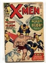 X-MEN #3 comic book-1963-MARVEL COMICS-First BLOB - £630.38 GBP