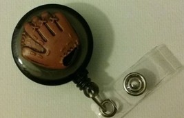 Righty Baseball Mitt badge reel key ID card holder lanyard retractable s... - $10.49