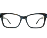 L.A.M.B Eyeglasses Frames LA060 BLU Black Blue Horn Gold Square 53-16-140 - $60.56