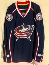 Reebok Authentic NHL Jersey Columbus Blue Jackets Team Navy 2018 sz 46 - £60.53 GBP