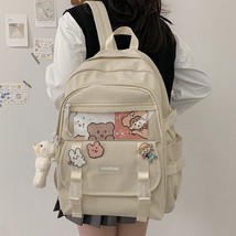 N backpack for teenager kawaii girl female school bag nylon black cute students bookbag thumb200