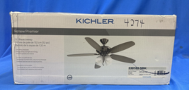 Kichler - Renew Premier 52 in. LED Indoor Satin Black Dual Mount Ceiling Fan - £158.23 GBP