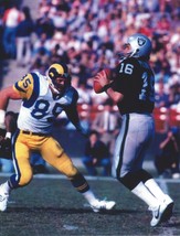 Jim Plunkett 8X10 Photo Oakland Raiders La Picture Vs Rams - $4.94