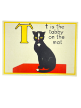 Cavallini Letter T Framable Nursery Art 1930s Repro Alphabet Flash Card ... - £7.74 GBP