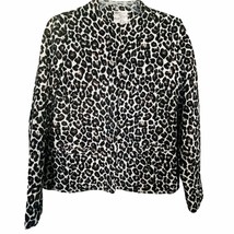 Tulle Animal Print Leopard Jacket Coat Size Small - £19.54 GBP