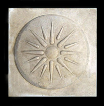 Macedonian Sun Star Shield of Alexander the Great Vergina Sculpture plaque - £15.50 GBP