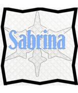 Sabrina Name-Digital ClipArt-Art Clip-Gift Tag-Christmas-Notebook-T shirt - £1.39 GBP