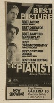 Pianist Vintage Tv Guide Print Ad Adrian Brody TPA25 - £4.72 GBP