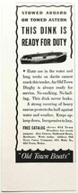 1940 Print Ad Old Town Dinghy Dink Boats Made in Old Town,Maine - $8.92
