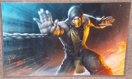 Mortal Kombat Scorpion Glossy Art Print 11 x 17 In Hard Plastic Sleeve - £19.58 GBP