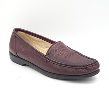 SAS Women Slip On Loafers Size US 9.5N Oxblood Burnished Brown Leather - £13.06 GBP