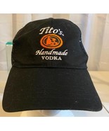 Tito&#39;s Handmade Vodka Austin Texas Baseball Mesh Black Trucker Cap Hat - £11.72 GBP