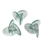 Clear Glass Candle Holders Set of 3 Geometric - $278.12 MXN
