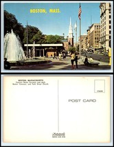 Massachusetts Postcard - Boston, Tremont Street &amp; Fountain Mall FZ4 - £2.52 GBP