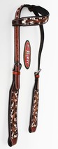 Horse Show Saddle Tack  Bridle Western Leather Headstall  78154HA - $49.49
