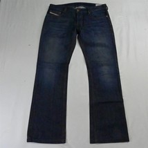 Diesel 34 x 32 Zatiny Bootcut Dark Rinse Stiff Denim Mens Jeans - $99.99