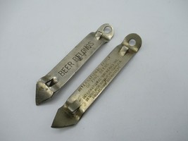 International Breweries Beer Bottle Openers 1960s Iroquois Old Dutch Silver Bar - £12.34 GBP